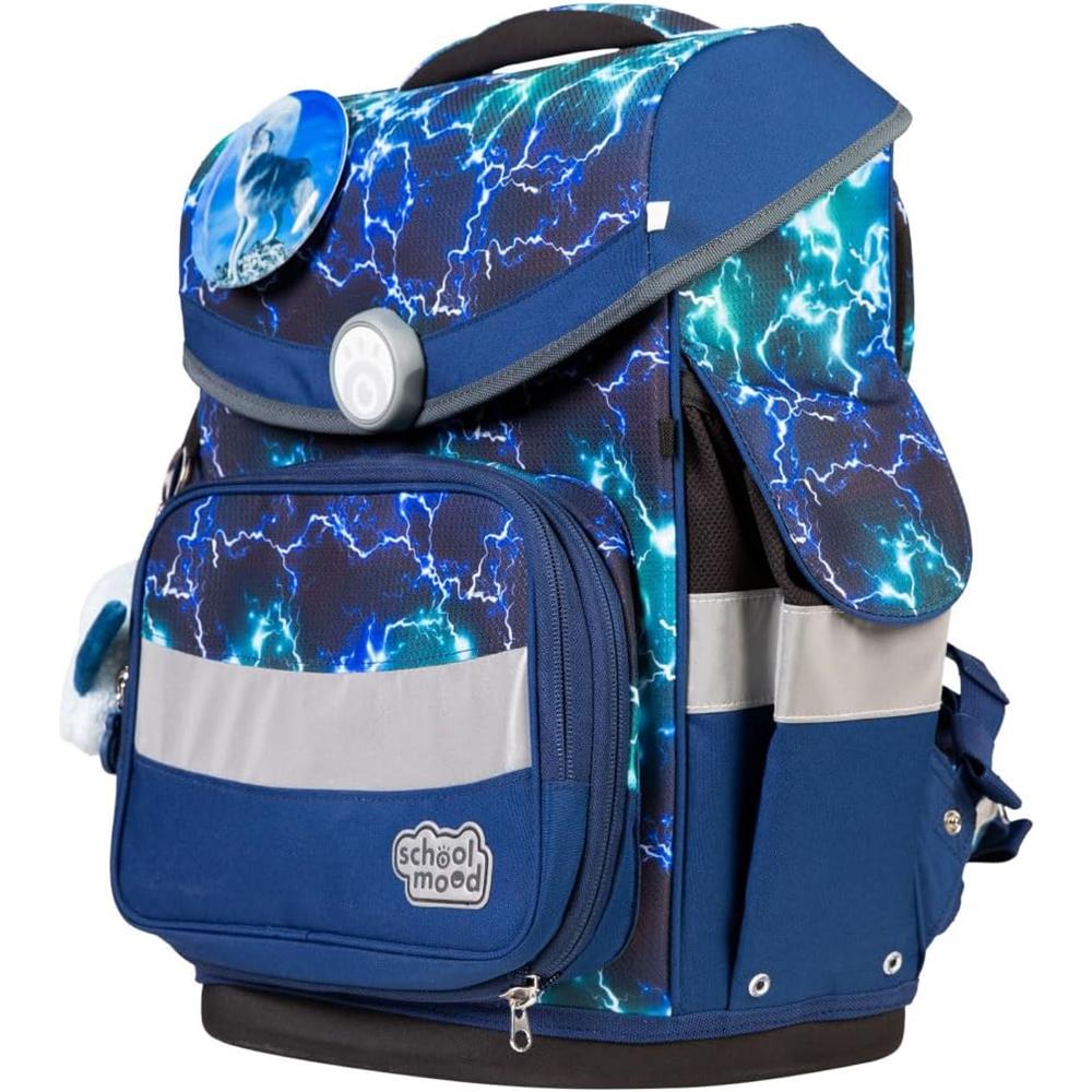 School-Mood Schulranzen Set Timeless Pro Felix (Wolf) 7-teilig
