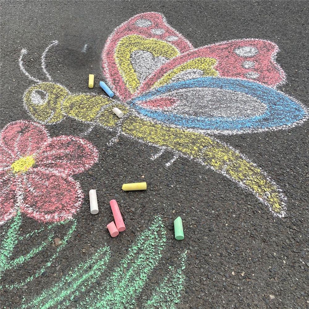 Best Sporting Straßenmalkreide NEON 6 Stück wasserlöslich Kinder Erwachsene