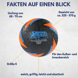 Best Sporting Barfuß Fußball Glow in the Dark Größe 5 orange/blau