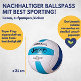 Best Sporting Volleyball Gr.5 weiß/blau Kunstleder Softball