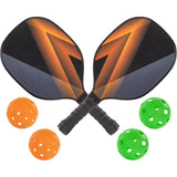 Idena Pickleball Set 2 Schläger 4 Bälle Freizeitspiel Outdoor