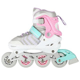 NILS EXTREME NH18192 4in1 Inliner Schlittschuhe Rollschuhe Gr. 34-38, Rosa, verstellbar