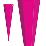Roth Schultüte-Rohling/Basteltüte, pink, 85cm, eckig, Rot(h)-Spitze, ohne Verschluss