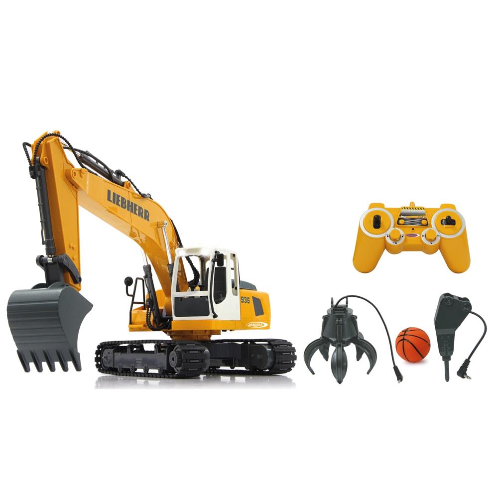 Jamara Bagger Liebherr R936, 1:20, 2,4GHz, Destruction-Set, ferngesteuertes Baufahrzeug