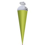 Roth Schultüte-Rohling/Basteltüte, maigrün, 70cm, rund, Rot(h)-Spitze, mit Filzverschluss (weiß)