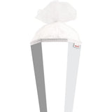 Roth Extra große XXL Schultüte-Rohling/Basteltüte, weiß, 100cm, eckig, Rot(h)-Spitze, Tüllverschluss