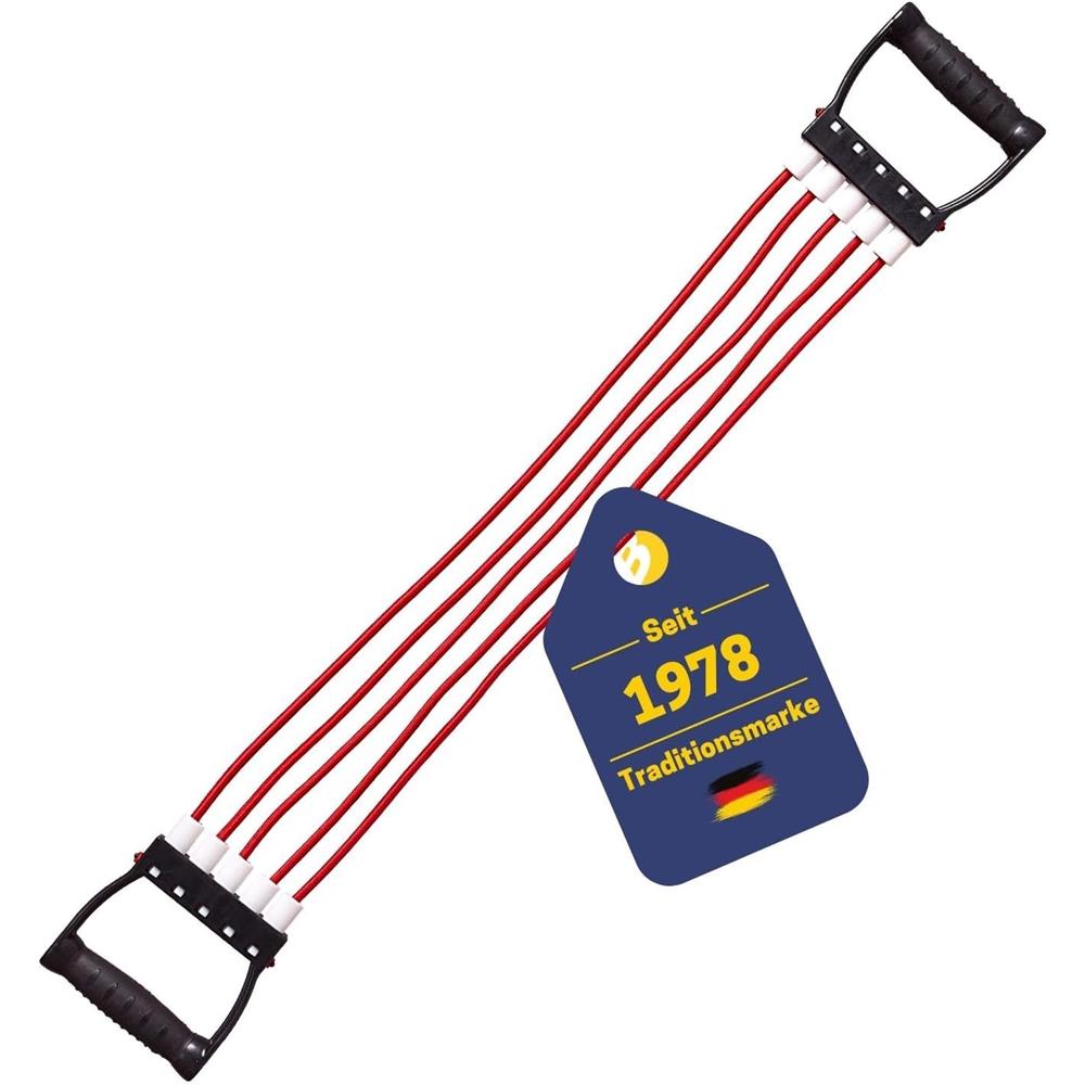 Best Sporting Expander Fitness 15 kg Widerstandsbänder 5 Zugseile rot