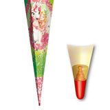 Roth Schultüte Einhornglück, 85cm, eckig, Rot(h)-Spitze, Tüllverschluss, Glitzer, Glitzerborte