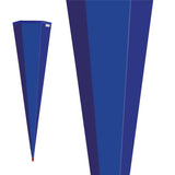 Roth Schultüte-Rohling/Basteltüte, ultramarinblau, 85cm, eckig, Rot(h)-Spitze, ohne Verschluss