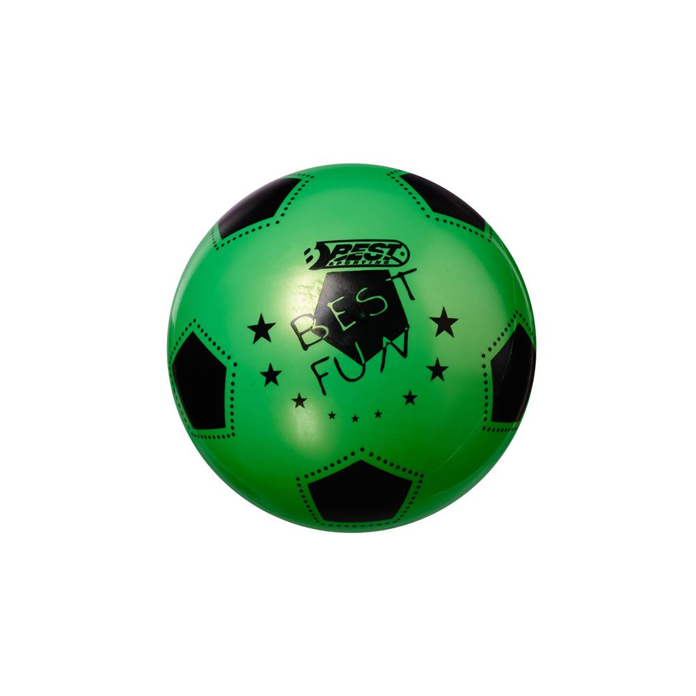 Best Sporting PVC Ball FUN 22cm grün Kinder leichter Spielball Fußball unaufgepumpt