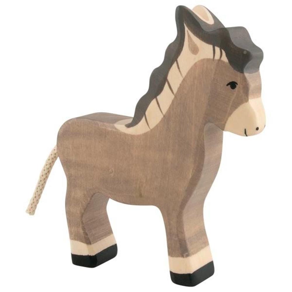 Holztiger Holzfigur - Esel, Holzspielzeug, ab 3 Jahren