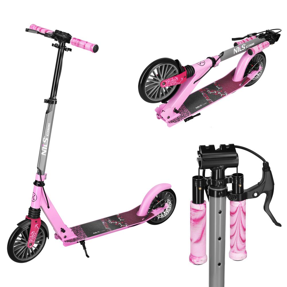 NILS EXTREME HM806 LUMIA City Scooter Rosa, Freizeitroller, ABEC-7, bis 100 kg