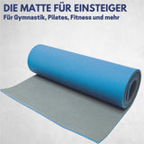 Best Sporting Yogamatte 200x60x1,3cm blau Fitnessmatte rutschfest