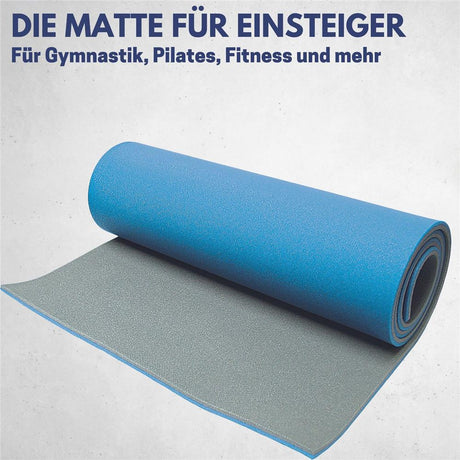 Best Sporting Yogamatte 200x60x1,3cm blau Fitnessmatte rutschfest