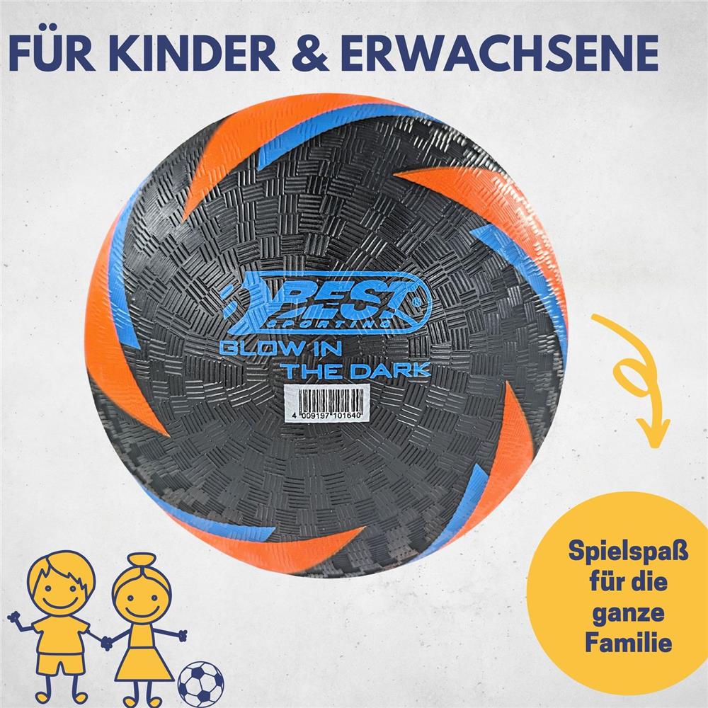Best Sporting Barfuß Fußball Glow in the Dark Größe 5 orange/blau