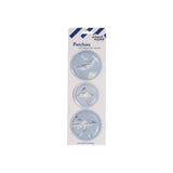 School-Mood 3er Patchy-Set Aqua