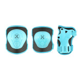 NILS EXTREME H704 Schoner-Set, Blau, Größe S - Protektoren Handgelenk Ellenbogen Knie