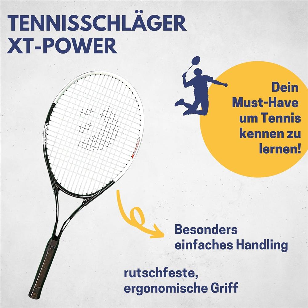 Best Sporting Tennisschläger XT-POWER L3 mit Tasche leicht 250g