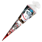 Roth Schultüte Schnellzug, 85cm, eckig, Rot(h)-Spitze, Tüllverschluss