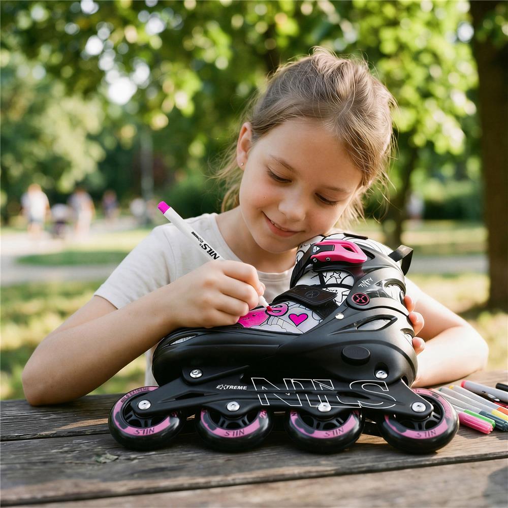 NILS EXTREME NH10907 TINTY 4in1 Inliner Schlittschuhe Rollschuhe Gr. 39-42, verstellbar