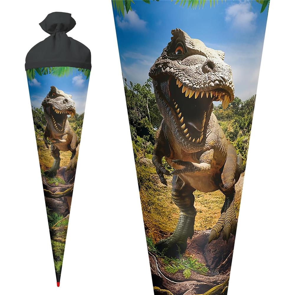 Roth Schultüte 70 cm Tyrannosaurus rund Filzverschluss Dino