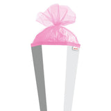 Roth Schultüte-Rohling/Basteltüte, weiß, 85cm, eckig, Rot(h)-Spitze, mit Tüllverschluss (pink)