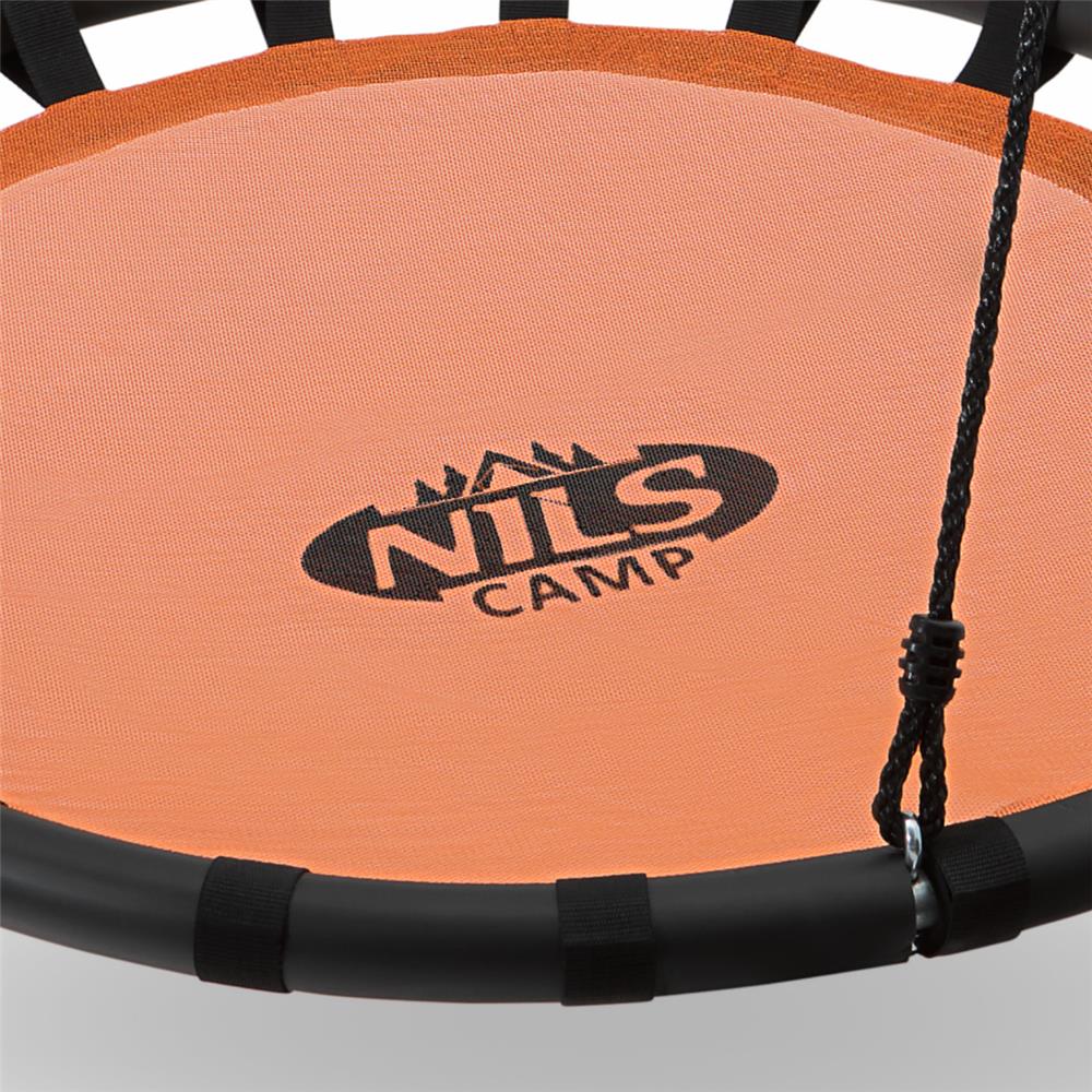 NILS CAMP Nestschaukel 100 cm, Orange, Gartenschaukel Outdoor Garten Balkon