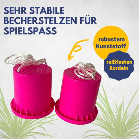 Best Sporting Topfstelzen Kinder Dosenstelzen pink Laufdosen Set