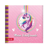 Roth Freundebuch Einhornportrait, 64 Seiten, Poesiealbum für Schulfreunde