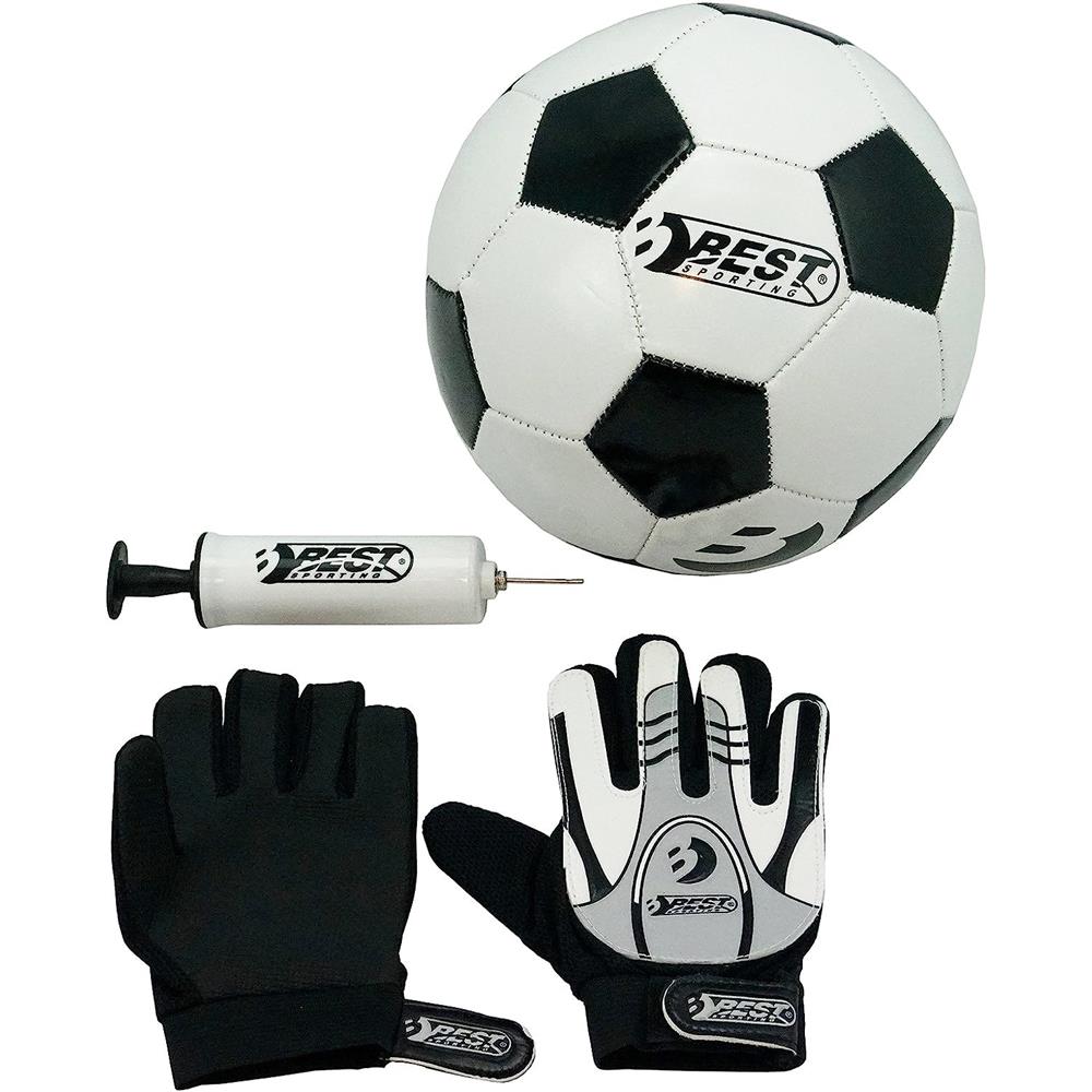 Best Sporting Fußball Set Torwarthandschuhe Ball Pumpe Training