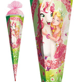 Roth Schultüte Einhornglück, 85cm, eckig, Rot(h)-Spitze, Tüllverschluss