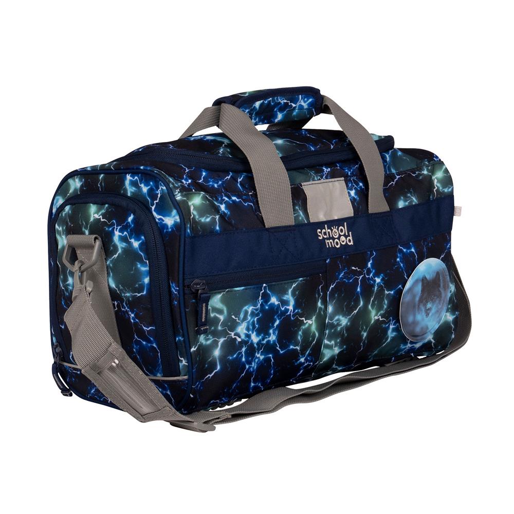 School-Mood Sporttasche Felix (Wolf) Schwimmtasche 18L mit Nassfach