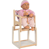goki Puppenhochstuhl mit Tisch, 2in1, modernes, farbenfrohes Design