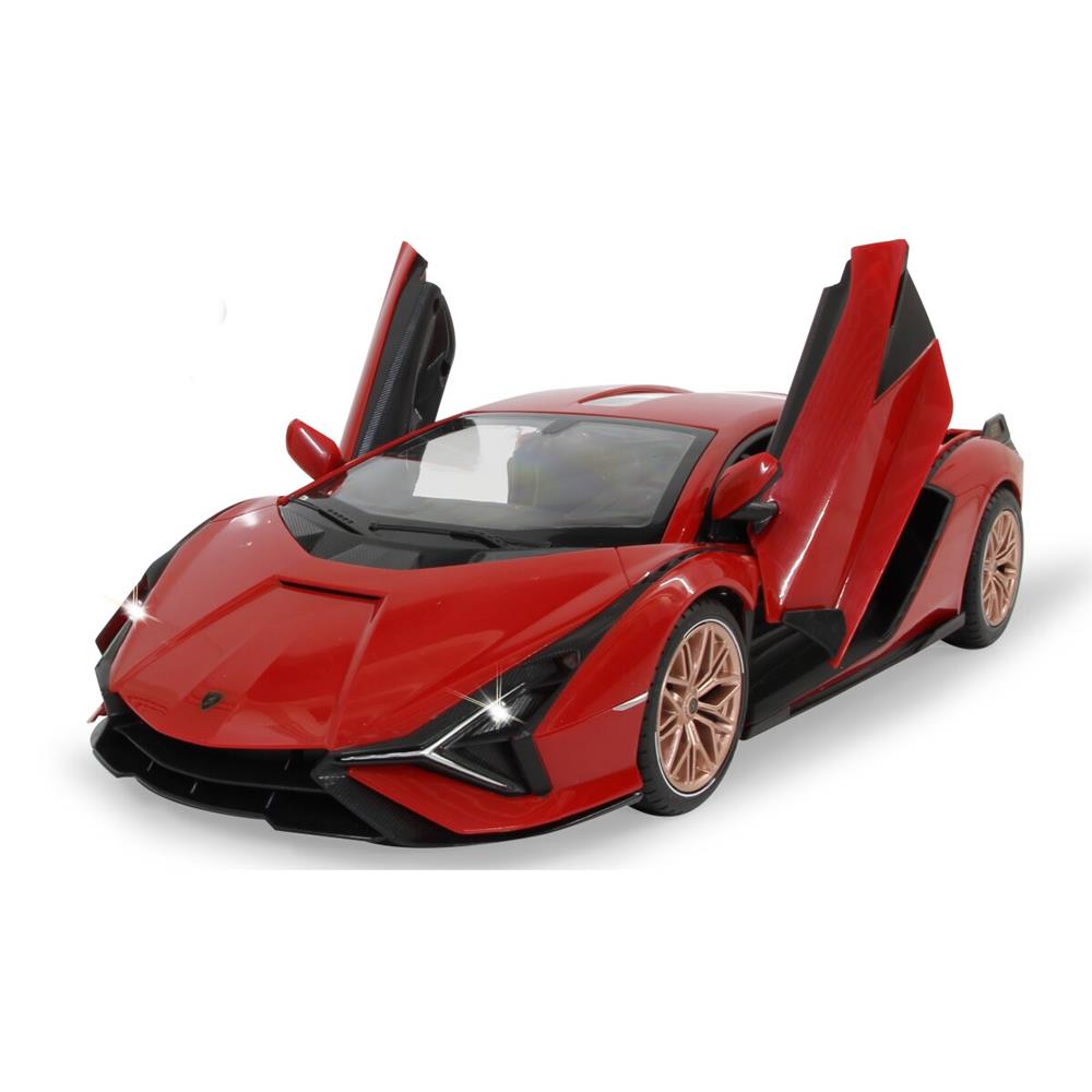 Jamara Lamborghini Sián FKP 37 1:14 rot 2,4GHz Tür manuell Ferngesteuertes Auto mit LED Fahrlicht