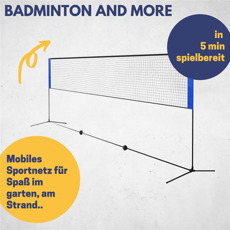 Best Sporting Volleyballnetz Outdoor 4in1 höhenverstellbar 310cm