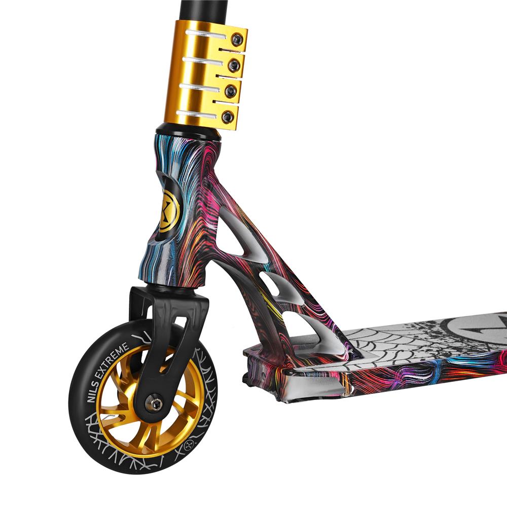NILS EXTREME HS221 SPIDER Stunt Scooter, Freestyle Roller, ABEC-9, bis 100 kg