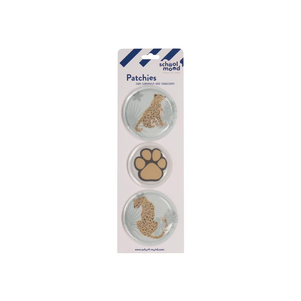 School-Mood 3er Patchy-Set Leopard
