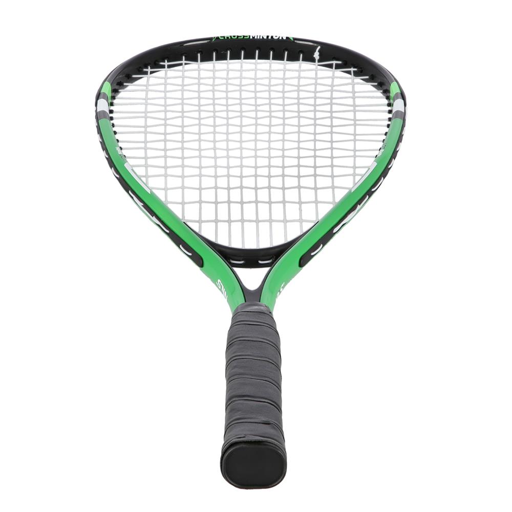 NILS Crossminton-Set, Grün, 2x Schläger, 3x Federbälle (Speeders), 1x Schutzhülle