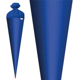 Roth Schultüte-Rohling/Basteltüte, ultramarinblau, 70cm, rund, Rot(h)-Spitze, mit Filzverschluss