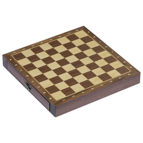 goki Magnetisches Schachspiel mit Schubladen, aus Holz, für 2 Spieler