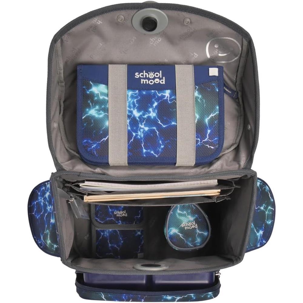 School-Mood Schulranzen Set Timeless Pro Felix (Wolf) 7-teilig