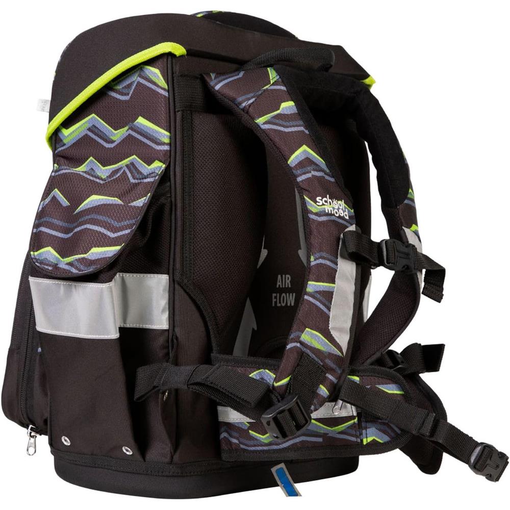 School-Mood Schulranzen Set Timeless Pro Finn (Raubkatze) 7-teilig