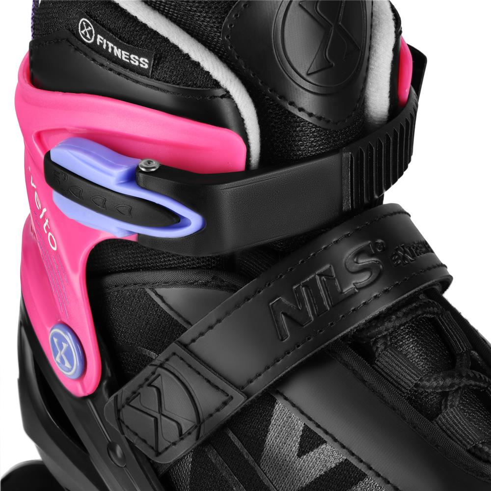 NILS EXTREME NA684 VELTO Inlineskates Inliner Kinder Gr. 35-38, Rosa, größenverstellbar