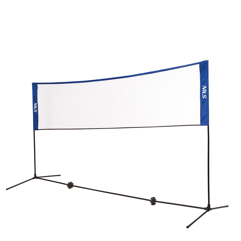 NILS 3-in-1 Netz höhenverstellbar, Badminton Tennis Volleyball Outdoor Garten Freizeit
