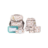 School-Mood Schulranzen Set Timeless Air+ Leopard (Nordic Collection) 7-teilig
