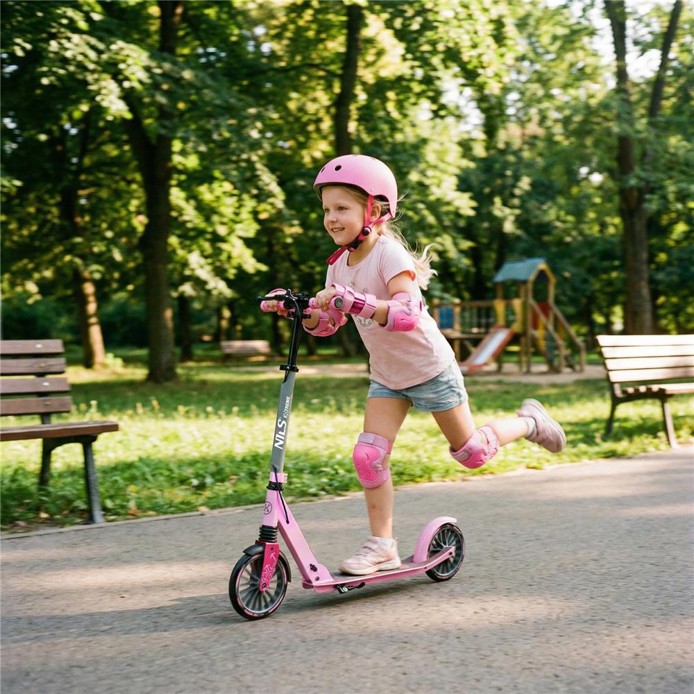 NILS EXTREME HM806 LUMIA City Scooter Rosa, Freizeitroller, ABEC-7, bis 100 kg