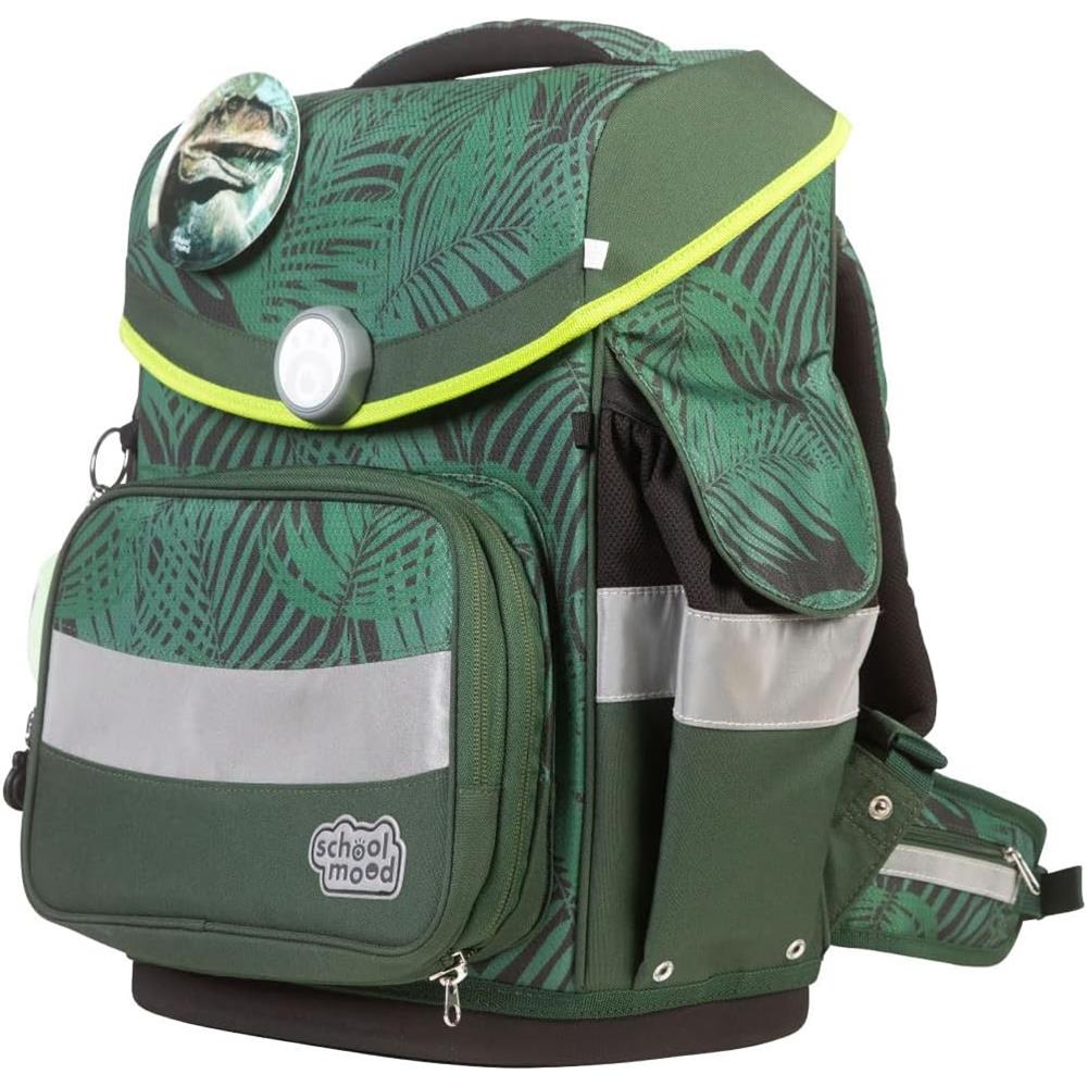 School-Mood Schulranzen Set Timeless Pro Daniel (Dinosaurier) 7-teilig