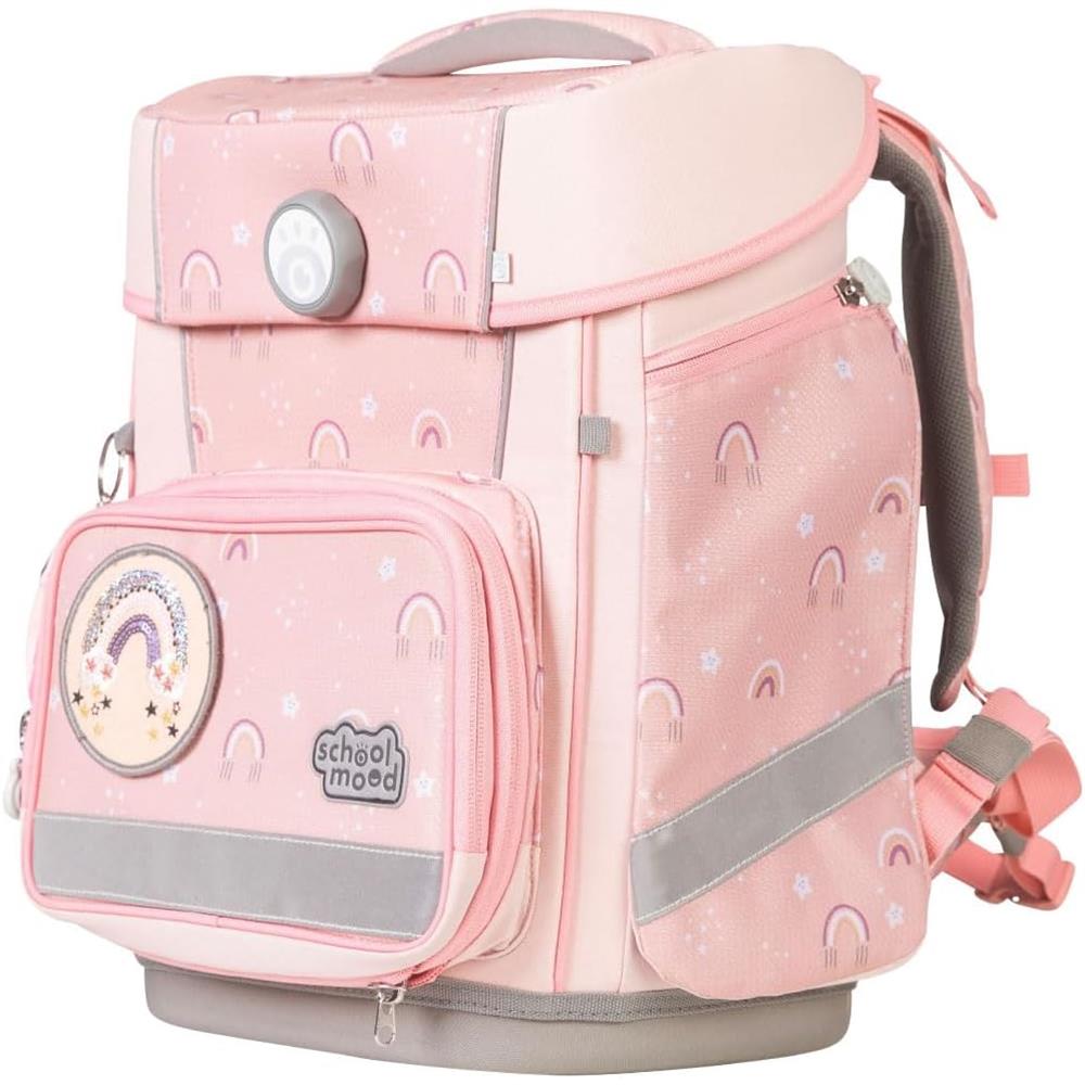 School-Mood Schulranzen Set Champion Maxx Pro Rainbow (Regenbogen) 7-teilig mitwachsend