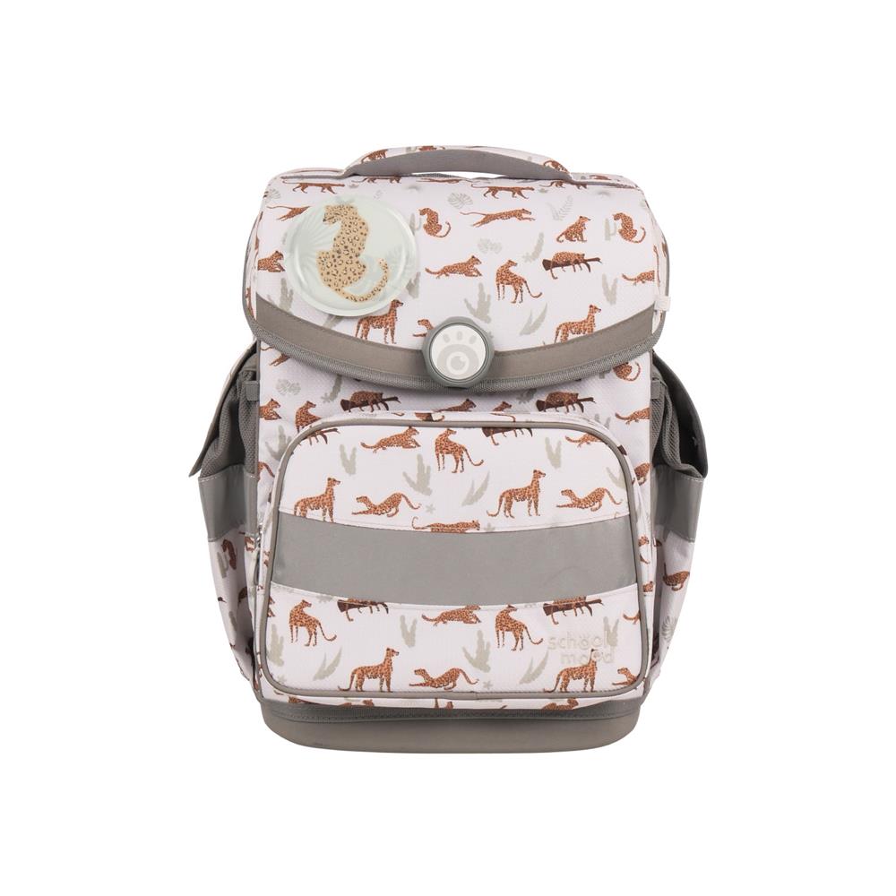 School-Mood Schulranzen Set Timeless Air+ Leopard (Nordic Collection) 7-teilig