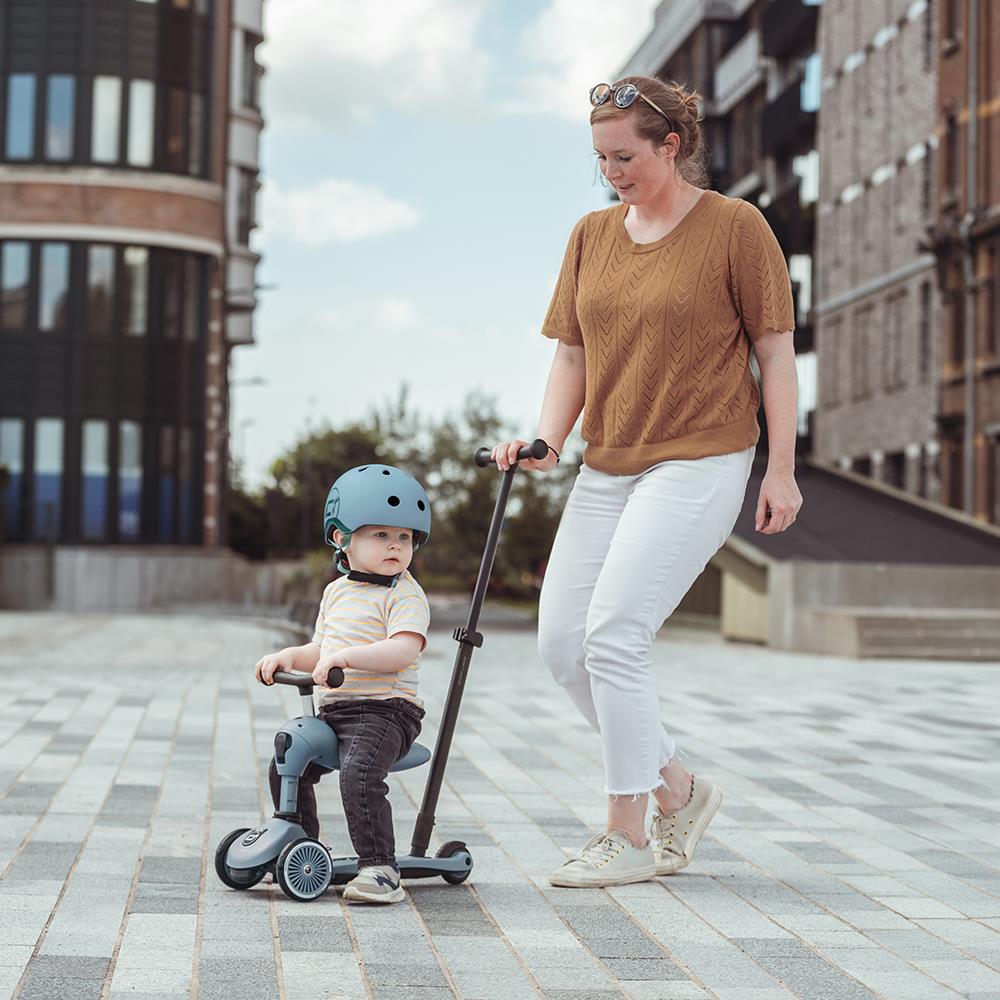 Scoot & Ride Highwaykick 1 Push and Go, ash - Kinderroller mit Schiebestange